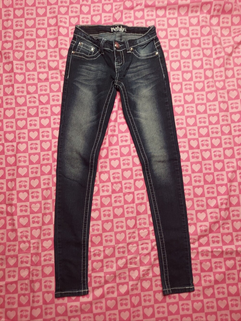 Skinny Blue Jean Pants